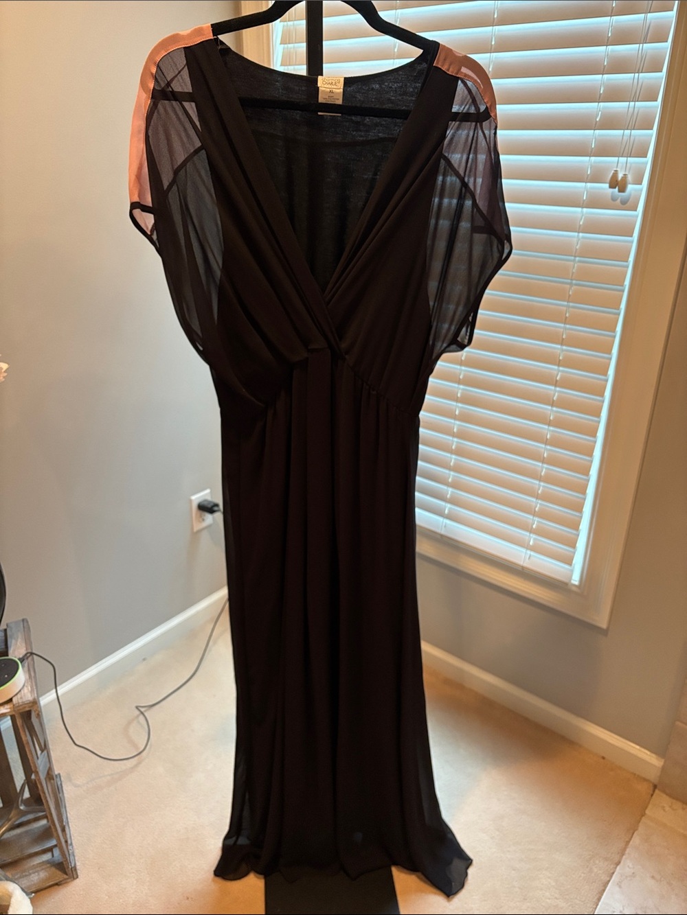 Blackand Pink Evening gown